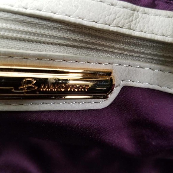 B. Makowsky Black Leopard Print Satchel - Picture 3 of 10